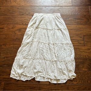 Hollister Cream A-Line Skirt
